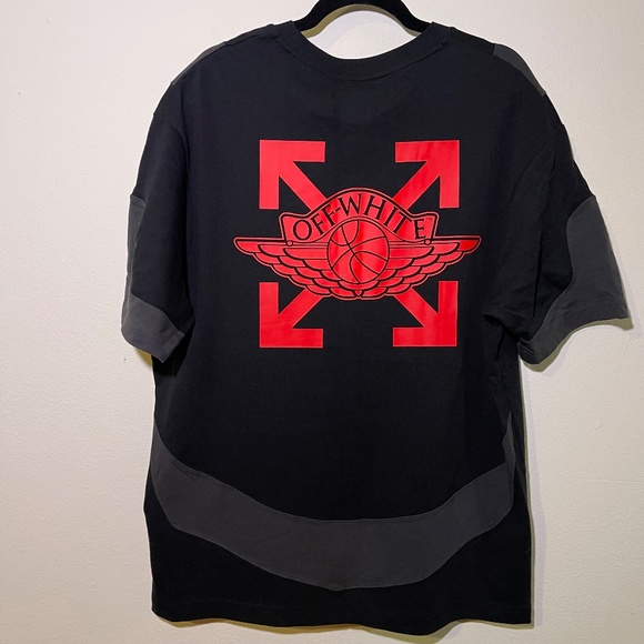 Nike Air Jordan Retro V 5 x Off White ASG 2020 T-Shirt Men's Large - CV0654-010 - Picture 2 of 8